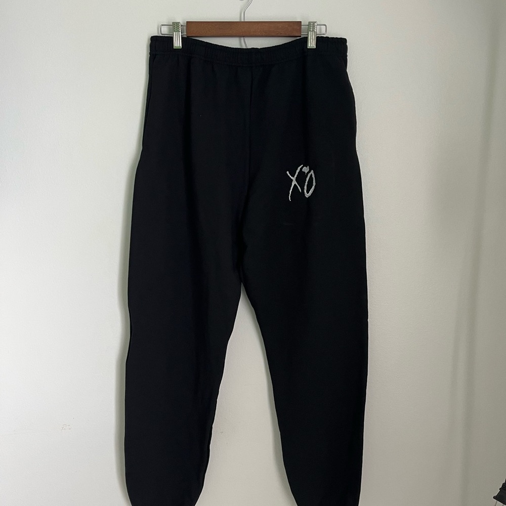 Black XO The Weeknd After Hours Til Dawn Embroidery Sweatpants